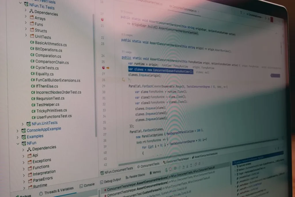 Code de donnees structurees affiche sur un ecran, balisage schema