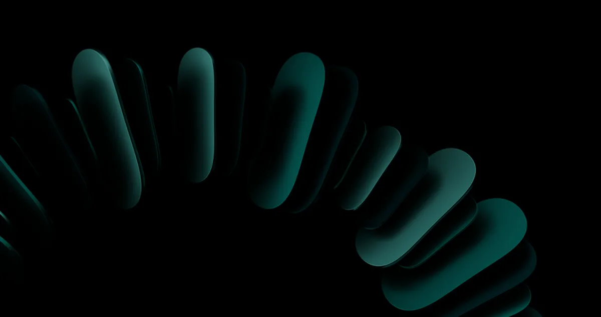 Formas abstractas en movimiento, ilustración de motion graphics